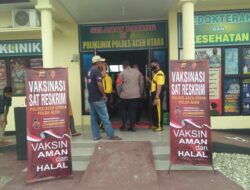 Sat Reskrim Polres Aceh Utara Berikan Layanan Vaksinasi untuk Masyarakat