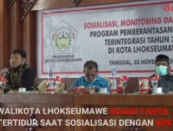 Geger, Walikota Lhokseumawe Tertidur Saat Kasatgas KPK Memberikan Sosialisasi Pencegahan Korupsi