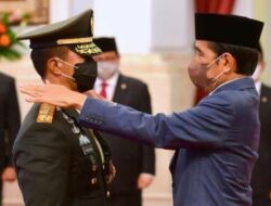 Presiden Jokowi Lantik Jenderal Andika Jadi Panglima TNI