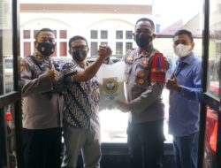 Dukung Gerai Vaksinasi, PT PIM Berikan Bantuan Beras ke Polres Lhokseumawe