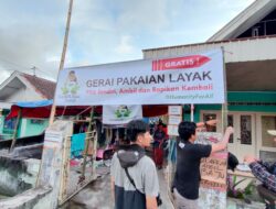 GUSDURian Peduli Buka Gerai Baju Gratis di Desa Penanggal untuk korban erupsi Semeru