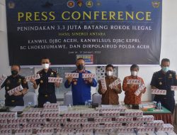 Bea Cukai Lhokseumawe Tangkap 3 Penyelundup Rokok Nikken Senilai Rp 6,6 M di Aceh