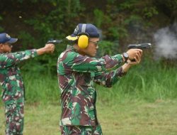 Prajurit KRI Karotang-872 Latihan Menembak bersama Lanal Lhokseumawe