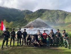 Satgas Lanud Pamtas Kopasgat Pos Bandara Mulia Berikan Edukasi Bahaya Menyebrang Runway Disaat Ada Penerbangan