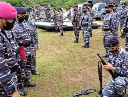 Komandan Pangkalan TNI AL Lhokseumawe Buka Latihan Glagaspur