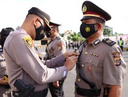 Kapolres Lhokseumawe Lakukan Sertijab Dua Kasat dan Tiga Kapolsek