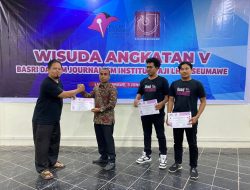 Delapan Peserta BJI Lhokseumawe Ikut Wisuda, Jurnalis Muda Diminta Produktif