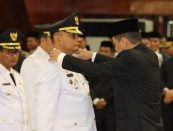 Pj Walikota Lhokseumawe Dilantik Bersama Empat Pj Bupati