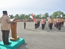 Ketua Kwarcab Fauzi Yusuf, Lantik Mustafa Menjadi Ketua Kwarran Dewantara