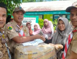 Peduli Korban Banjir di Aceh Selatan, Pramuka Dewantara Serahkan Bantuan