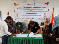 HMI Lhokseumawe dan Panwaslih Teken MoU Tentang Pengawas Partisipatif Pemilu 2024