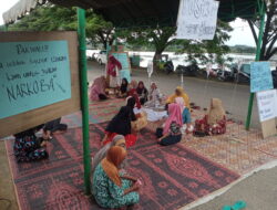 Protes Digusur Pedagang Waduk Lhokseumawe, Dirikan Posko Mogok Makan