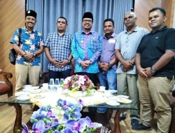 Begini Keakraban Pj Bupati saat Audiensi Bersama Pengurus PWI Aceh Utara