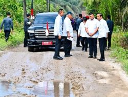 Viral di Medsos, Jokowi Cek Jalan Rusak di Labura Sumatera Utara