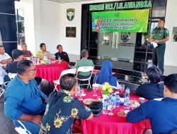 Coffee Morning dengan Jurnalis, Danrem 011/Lilawangsa: Media Memiliki Peran Penting Penyebaran informasi Akurat