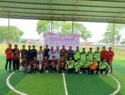 HUT RI ke-78, Forkopincam Blang Bintang adakan Turnamen Futsal Antar Perangkat Desa