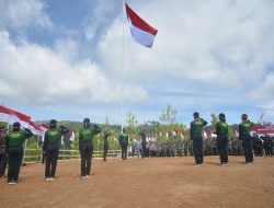 Jelang HUT RI ke-78, Bendera Merah Putih Berkibar di Puncak Gunung Salak Aceh Utara