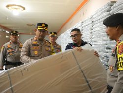 Kapolres Lhokseumawe Cek Kesiapan Gudang Logistik Pemilu