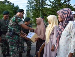 Danbrigif 25 Siwah Kunjungi Yonif 113/JS, Tanam Pohon dan Bagi Sembako untuk Duafa