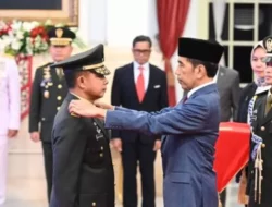 Presiden Jokowi Lantik Letjen TNI Agus Subiyanto sebagai KASAD