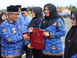 Upacara HUT Korpri di Aceh Utara Diwarnai Penghargaan Satyalancana dan Bagi-Bagi Hadiah