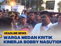 Aksi Unjuk Rasa Mahasiswa di Depan Kantor Pemkot Medan Berujung Ricuh