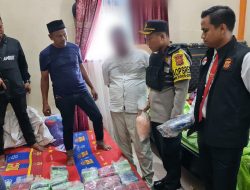 Polres Bireuen Tangkap 2 Tersangka dan berhasil menyita 28.528,52 Gram Sabu, 5000 Butir Ekstasi