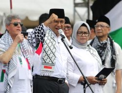 Anies Disambut Meriah Peserta Aksi Akbar Bela Palestina