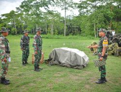 Lindungi Obvitnas, Prajurit Yon Arhanud-5 Latihan Taktis Tingkat Satbak