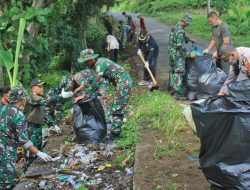 Yonarhanud 5 Laksanakan Karya Bakti Bersama Masyarakat Dewantara