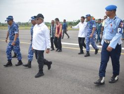 Pj Gubernur dan PB FASI Didampingi Plh Sekda Aceh Utara Tinjau Venue PON di Bandara Malikussaleh