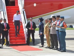 Presiden Jokowi Transit di Bandara SIM Aceh