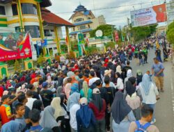 Warga Lhokseumawe Membludak Jalan Santai Pilkada Damai