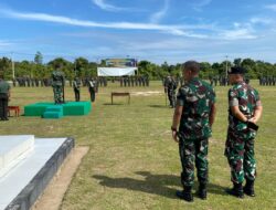 Yonkav 11/MSC Gelar Geladi Bersih Upacara Sertijab Komandan Batalyon