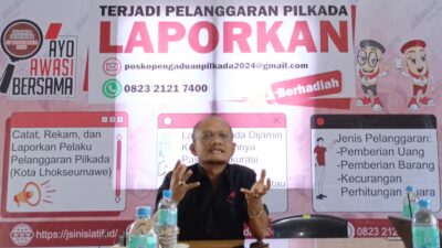 Laporkan Pelanggaran Pilkada, Warga Aceh Akan Diberikan Reward