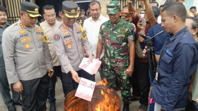 Ratusan Surat Suara di Lhokseumawe Dibakar