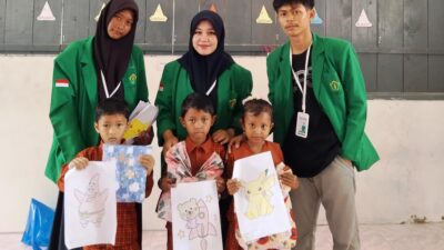 Mahasiswa KKN PPM 138 Gelar Lomba Mewarnai Anak-anak TK SBB Al-Fathin