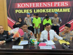 Polres Lhokseumawe Ungkap Kasus Narkoba, Dua Tersangka Ditangkap dan Sita 1,1 Kg Sabu