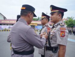 Kapolres Lhokseumawe Pimpin Sertijab Kabag Ops, Kasat Lantas, dan Kasat Binmas