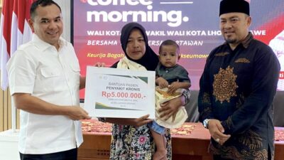 Sayuti Bantu Dana Pendamping Pasien Bocor Jantung Rp5 juta