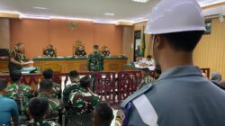 Sidang Perdana Pembunuhan Agen Mobil, Majelis Hakim Pengadilan Militer Hadirkan Terdakwa Kld Dede Irawan