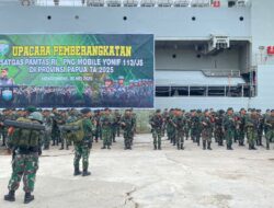 Kasdam IM: Pemberangkatan 450 Prajurit Yonif 113 Jaya Sakti Satgas Pamtas ke Papua