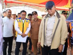 Menteri PU Dody Tinjau Proyek Irigasi Jambo Aye di Aceh