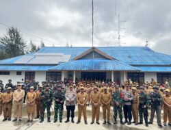 Apel Gabungan TNI-Polri dan ASN, Satgas Kopasgat Pos Ilaga Hadir sebagai Pelindung Damai di Kabupaten Puncak