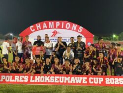 AJ Motor Fc Juara Kapolres Lhokseumawe Cup 2025