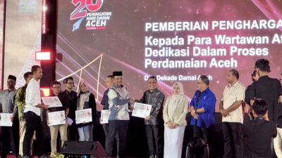 Pilih Kasih Disinyalir Warnai Pemberian Anugerah Wartawan Konflik Damai Aceh