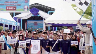 Seribuan Warga Lhokseumawe Meriahkan Jalan Sehat QRIS