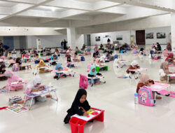 Remaja Masjid Agung Islamic Centre Lhokseumawe Gelar Lomba Mewarnai untuk TK dan SD