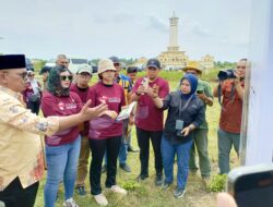 Wamendiktisaintek Stella Tinjau Lokasi Pembangunan SMA Garuda di Aceh Utara
