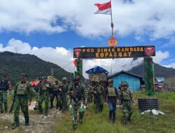 Pangkogabwilhan III Tinjau Pos Satgas Korpasgat di Distrik Sinak Puncak